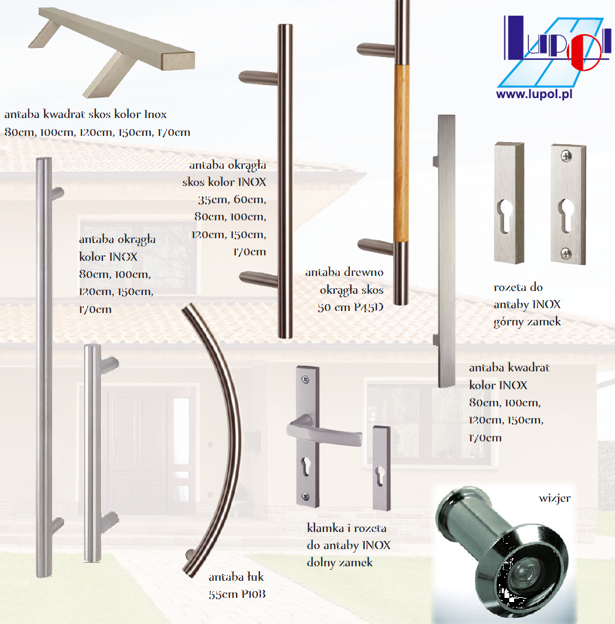 antaby do drzwi wejściowych LUPOL, antaby do drzwi zewnętrznych